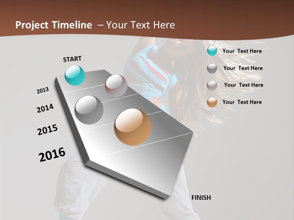 Aerobic Modern Hip Hop PowerPoint Template