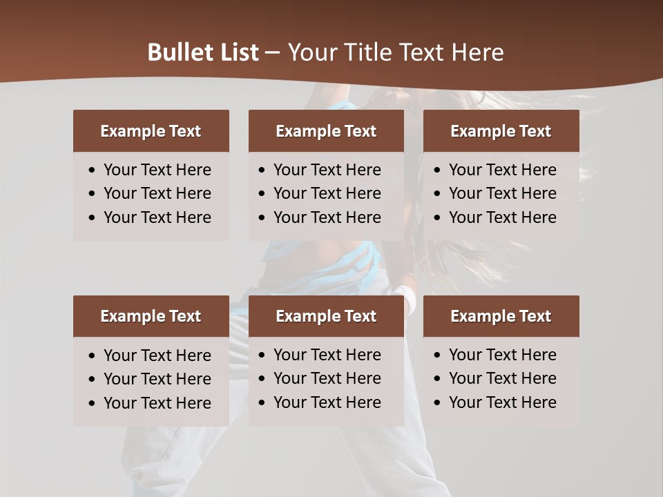 Aerobic Modern Hip Hop PowerPoint Template