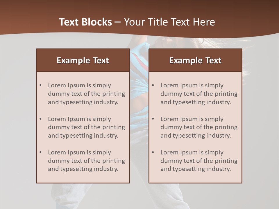 Aerobic Modern Hip Hop PowerPoint Template