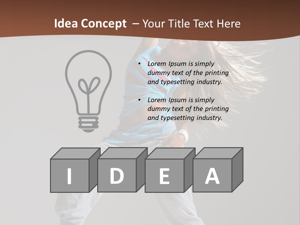 Aerobic Modern Hip Hop PowerPoint Template