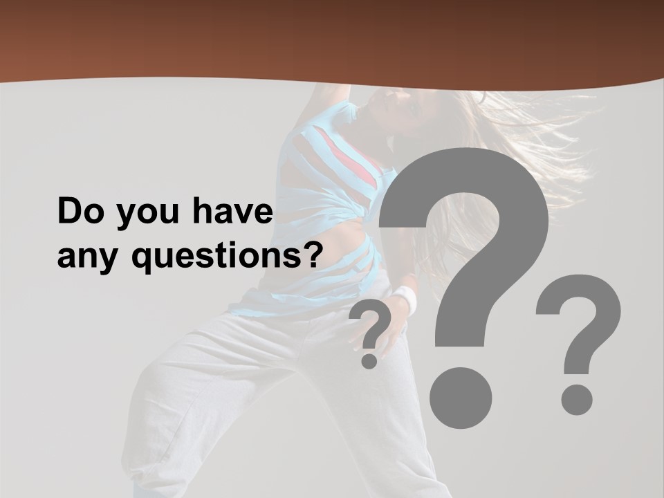 Aerobic Modern Hip Hop PowerPoint Template