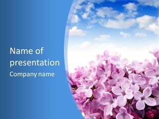 Bud Symbol Romance PowerPoint Template