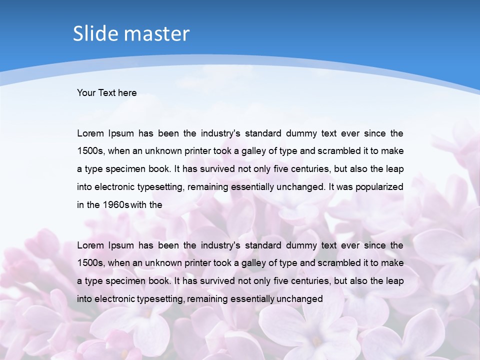 Bud Symbol Romance PowerPoint Template