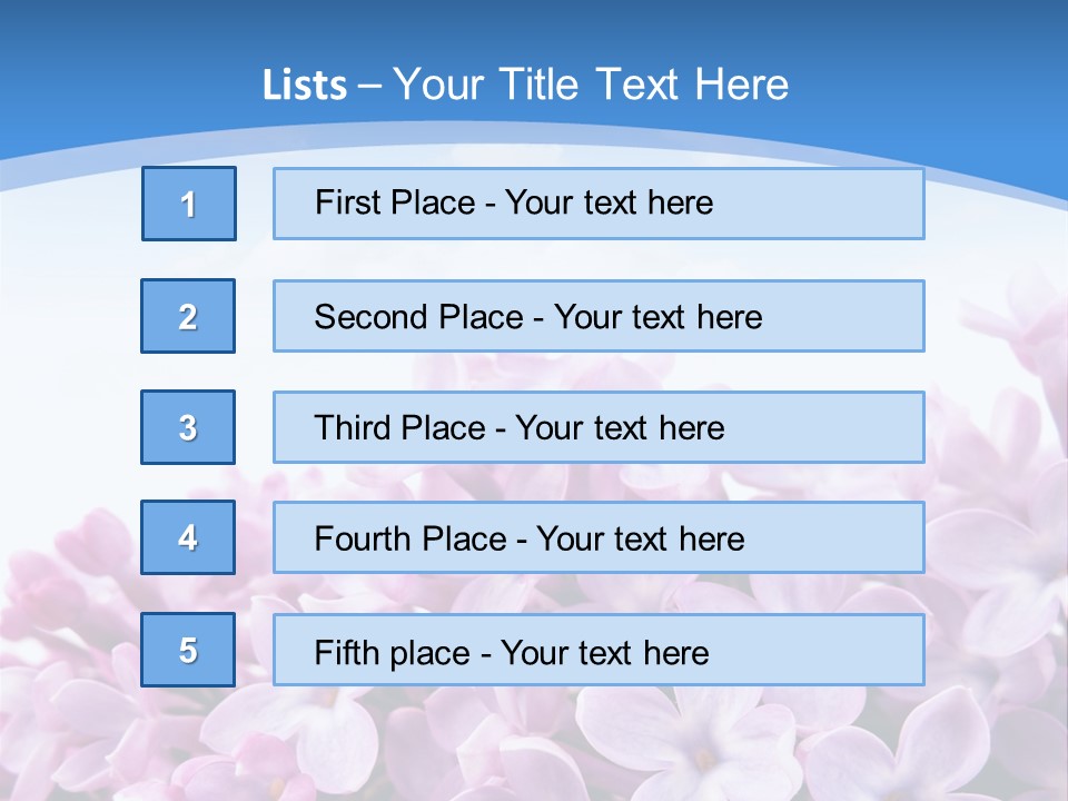Bud Symbol Romance PowerPoint Template