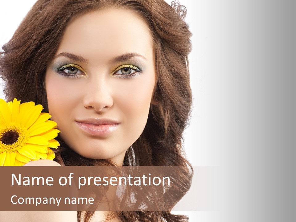 Beauty Young Health PowerPoint Template