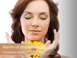 Aroma Girl Beauty PowerPoint Template