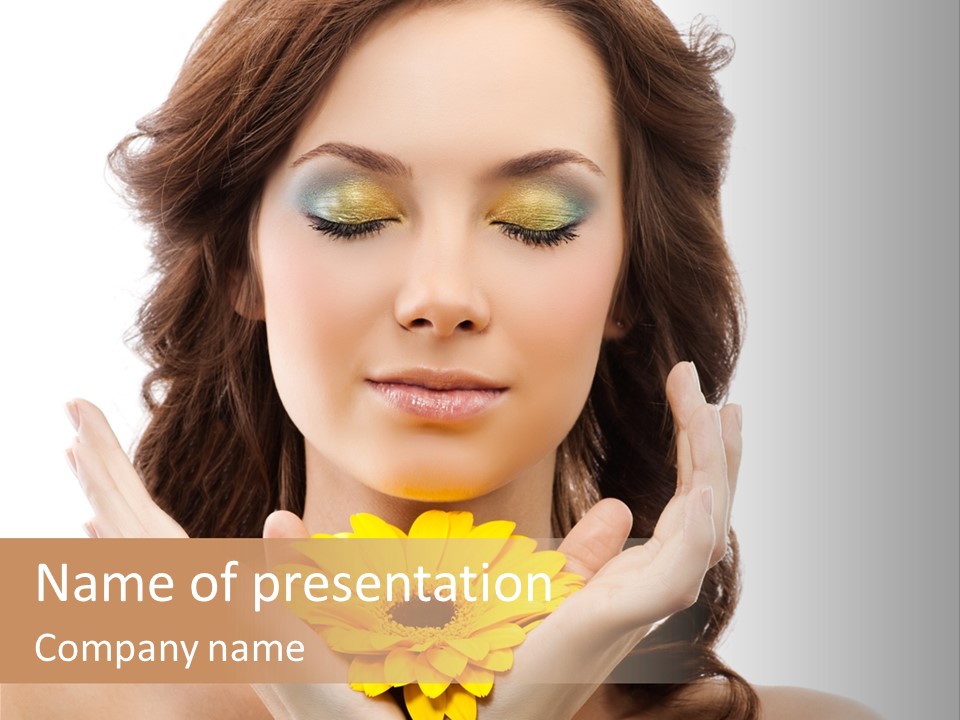 Aroma Girl Beauty PowerPoint Template