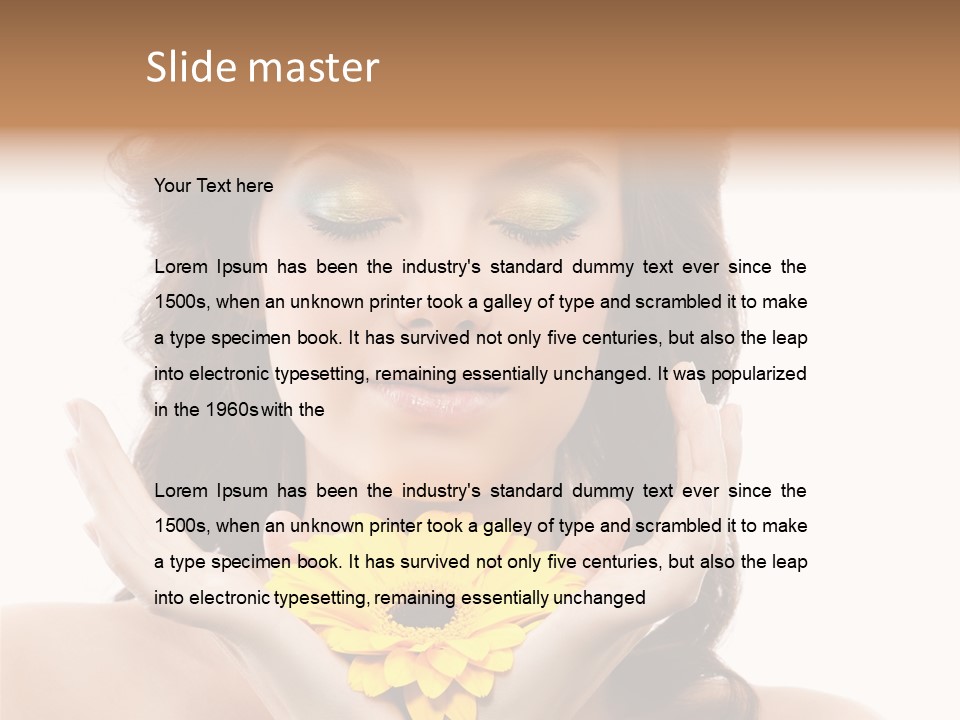 Aroma Girl Beauty PowerPoint Template