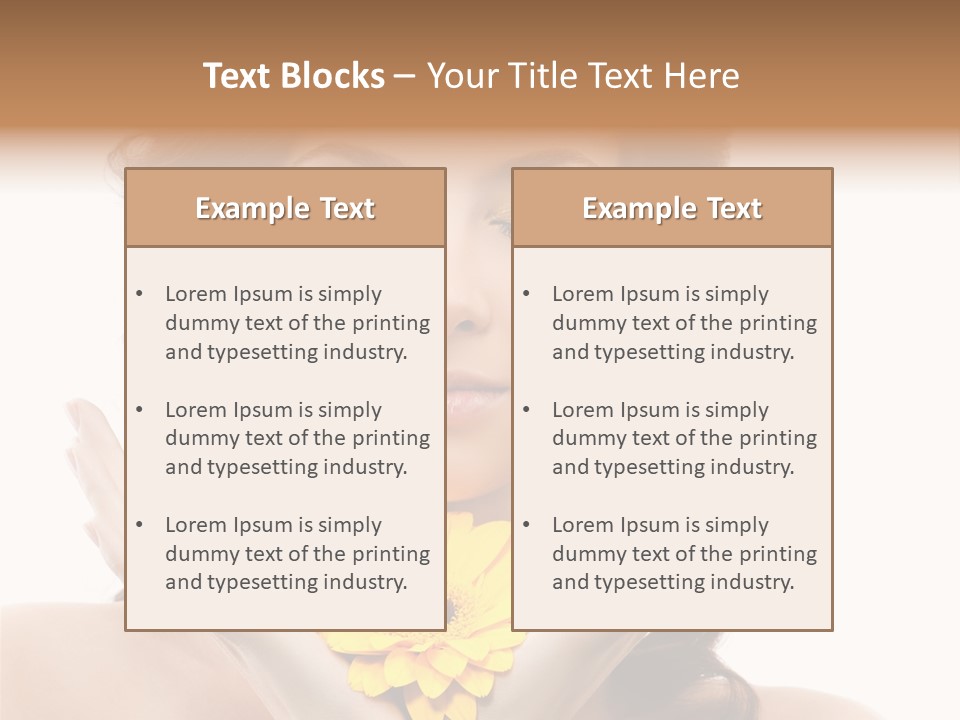 Aroma Girl Beauty PowerPoint Template