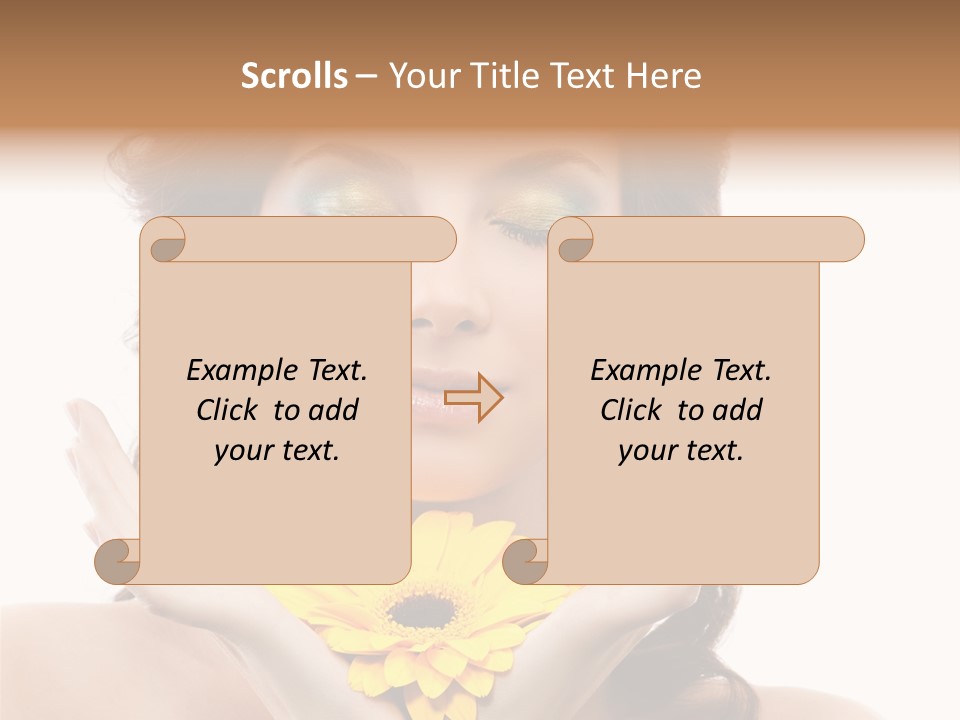 Aroma Girl Beauty PowerPoint Template