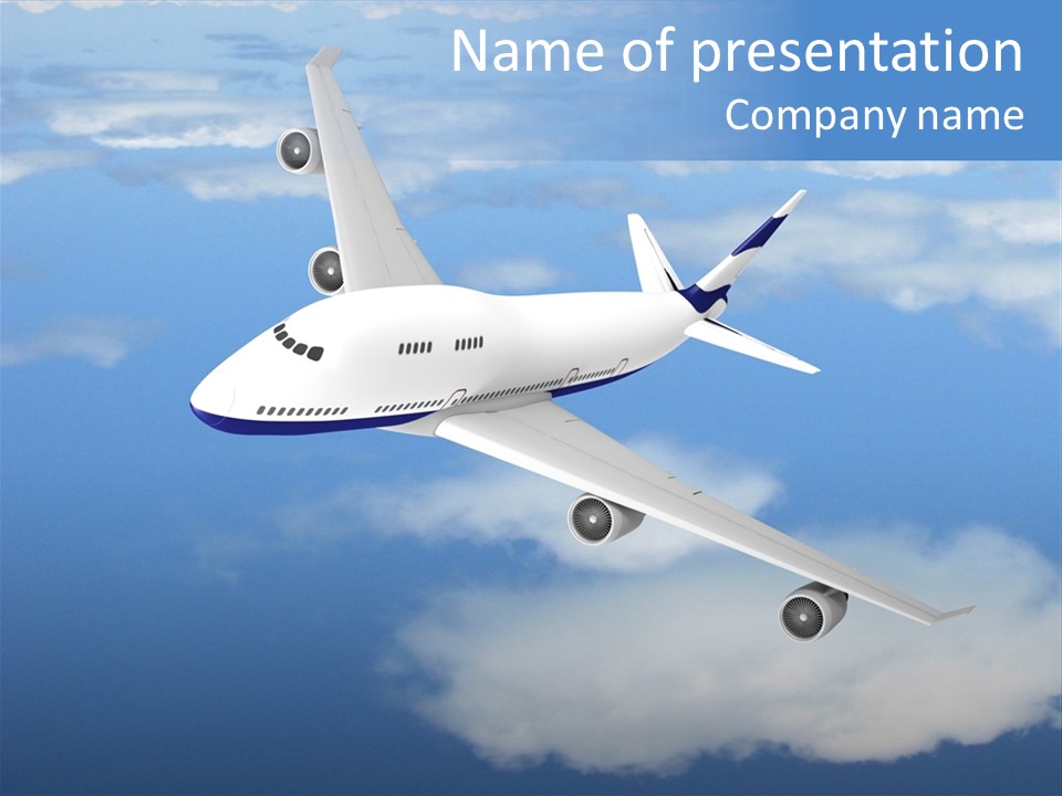 Closeup Airport Bright PowerPoint Template