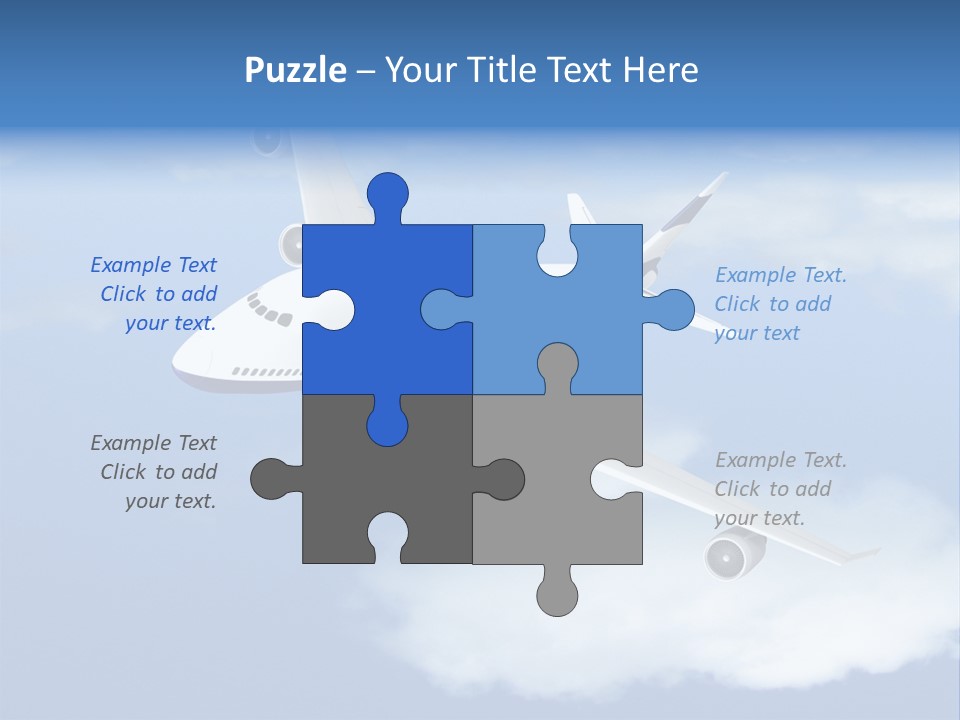 Closeup Airport Bright PowerPoint Template