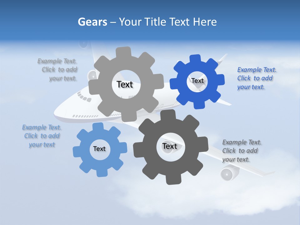 Closeup Airport Bright PowerPoint Template