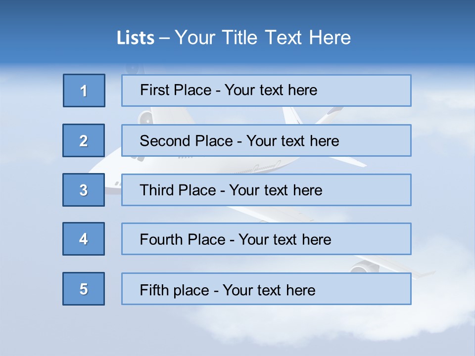 Closeup Airport Bright PowerPoint Template
