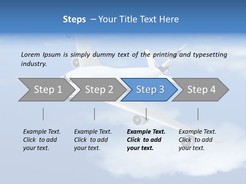 Closeup Airport Bright PowerPoint Template
