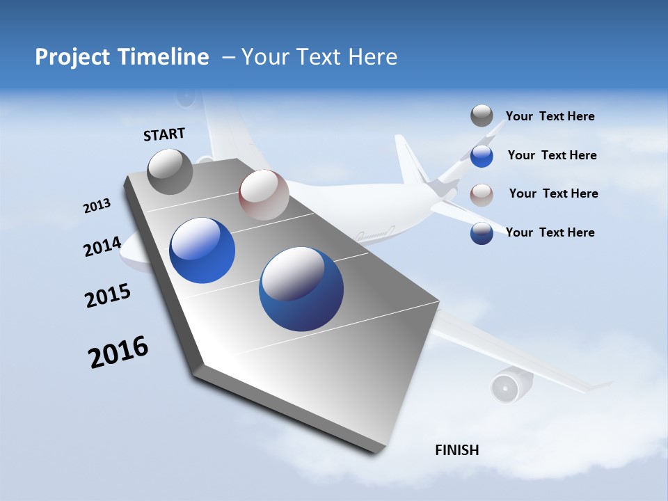Closeup Airport Bright PowerPoint Template