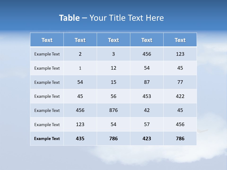 Closeup Airport Bright PowerPoint Template
