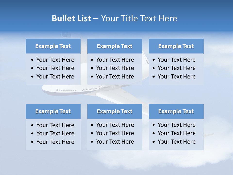 Closeup Airport Bright PowerPoint Template