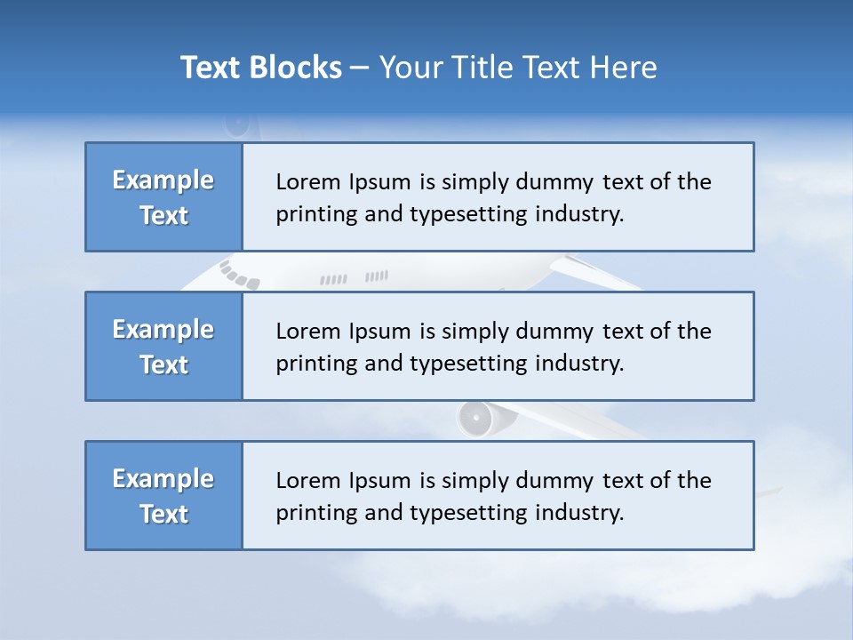 Closeup Airport Bright PowerPoint Template