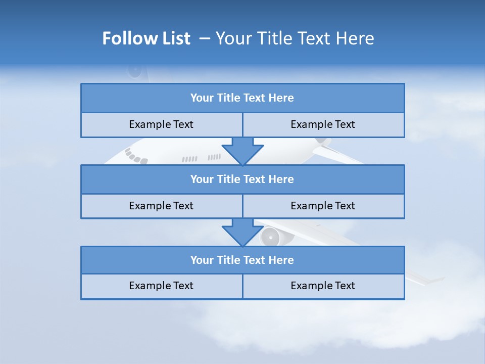 Closeup Airport Bright PowerPoint Template