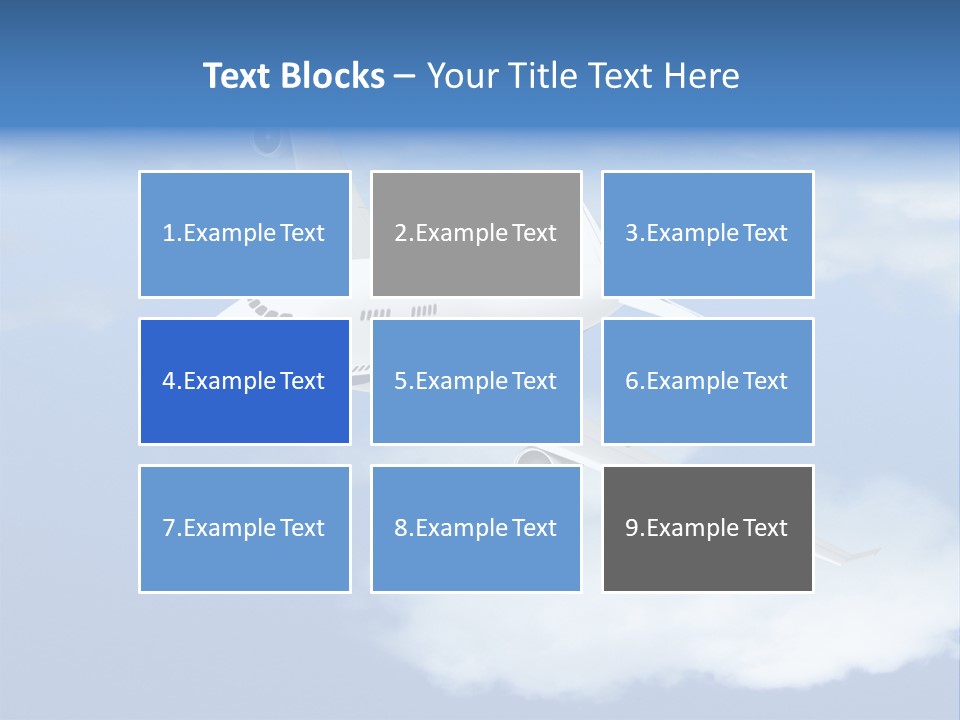 Closeup Airport Bright PowerPoint Template