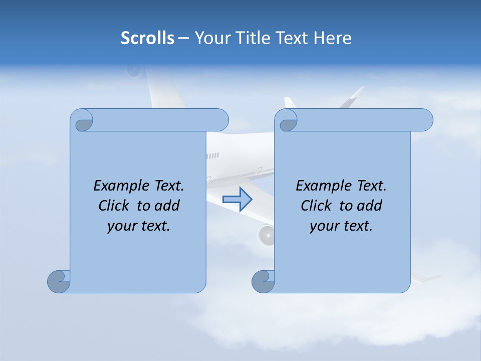 Closeup Airport Bright PowerPoint Template