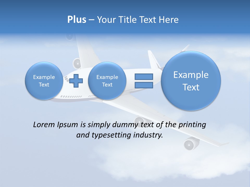 Closeup Airport Bright PowerPoint Template
