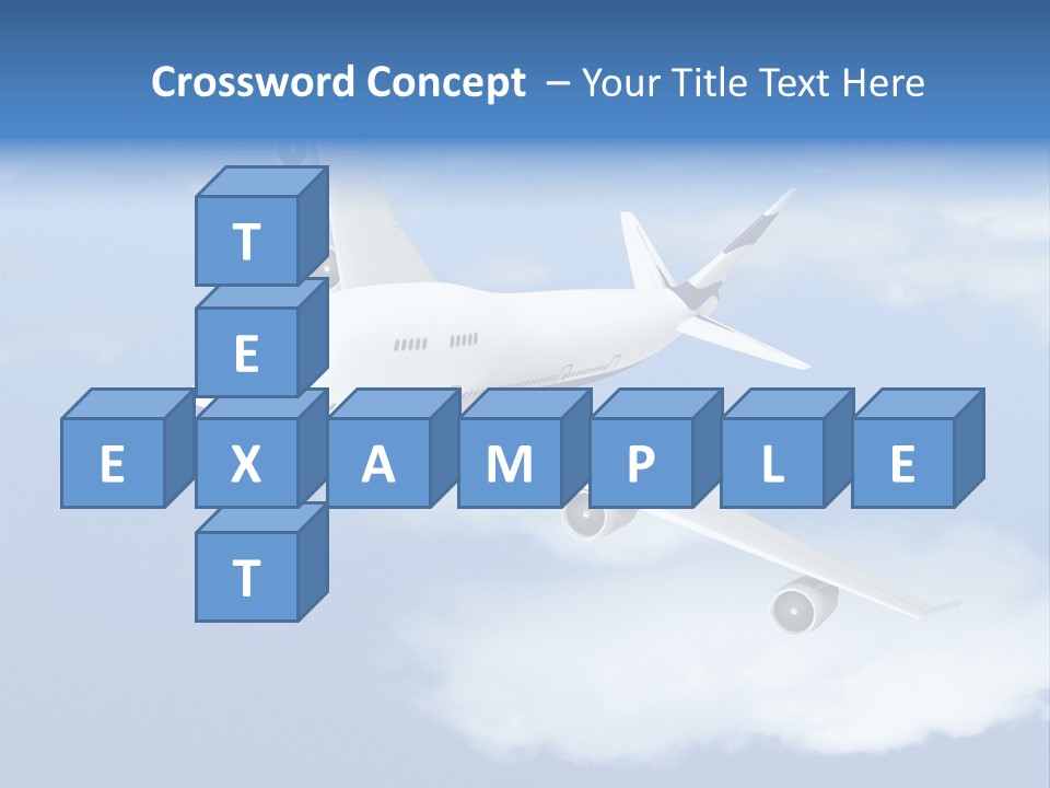 Closeup Airport Bright PowerPoint Template