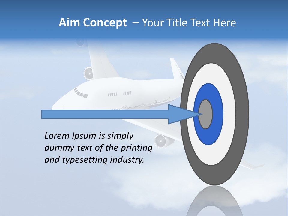 Closeup Airport Bright PowerPoint Template