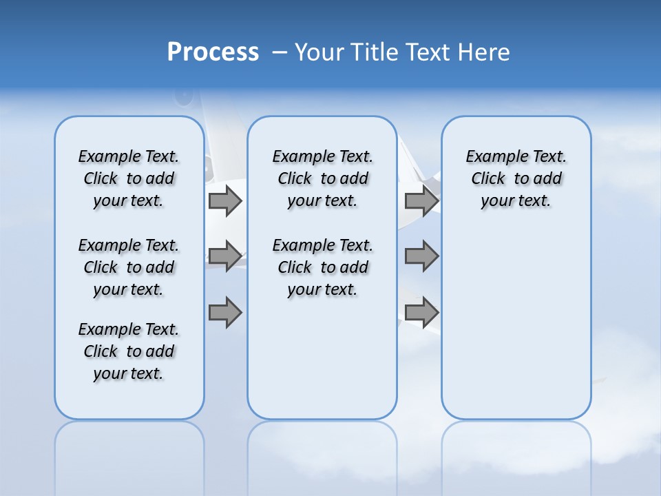 Closeup Airport Bright PowerPoint Template