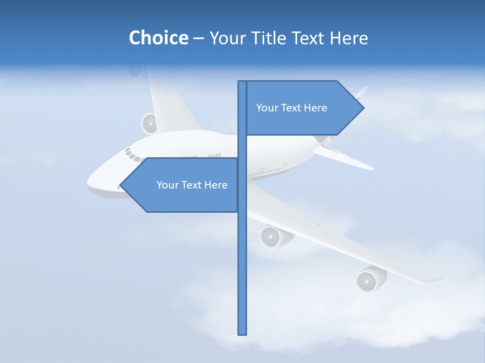 Closeup Airport Bright PowerPoint Template