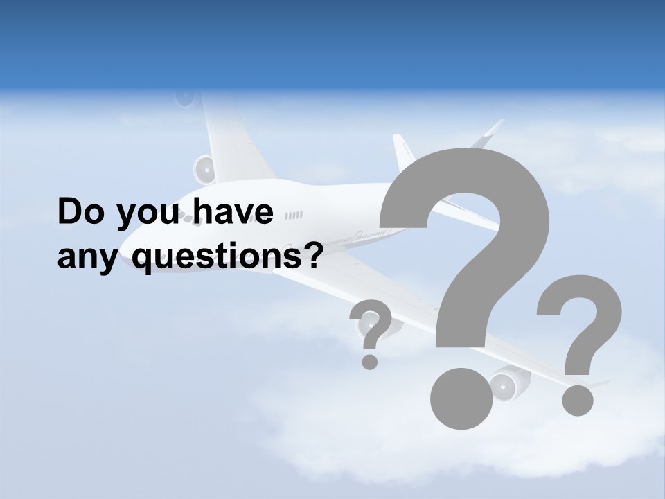 Closeup Airport Bright PowerPoint Template