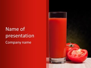 Organic Black Background Red PowerPoint Template