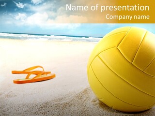 Gear Desert Play PowerPoint Template