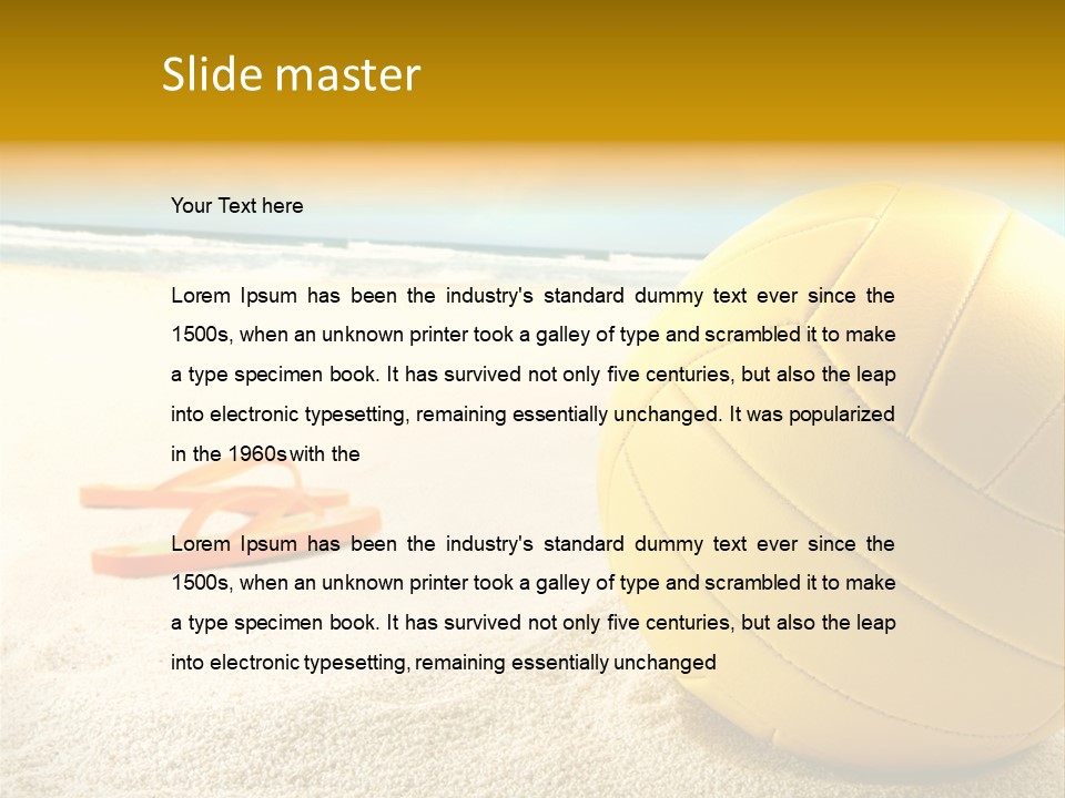 Gear Desert Play PowerPoint Template