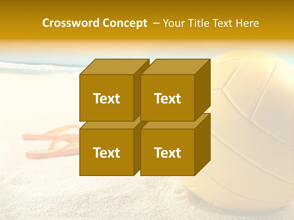 Gear Desert Play PowerPoint Template