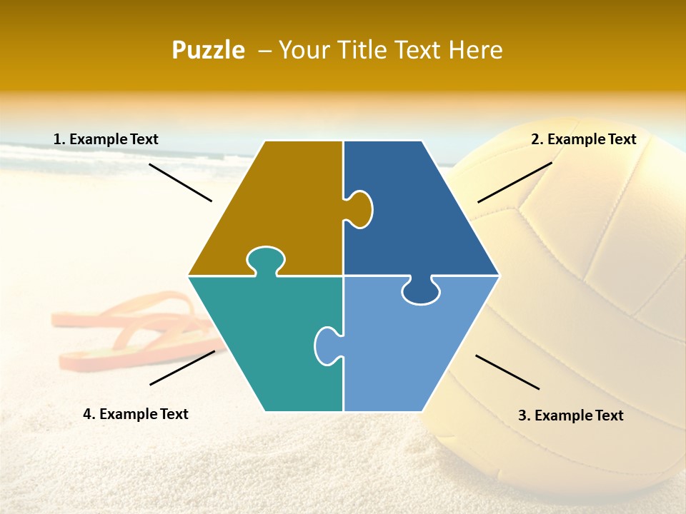 Gear Desert Play PowerPoint Template