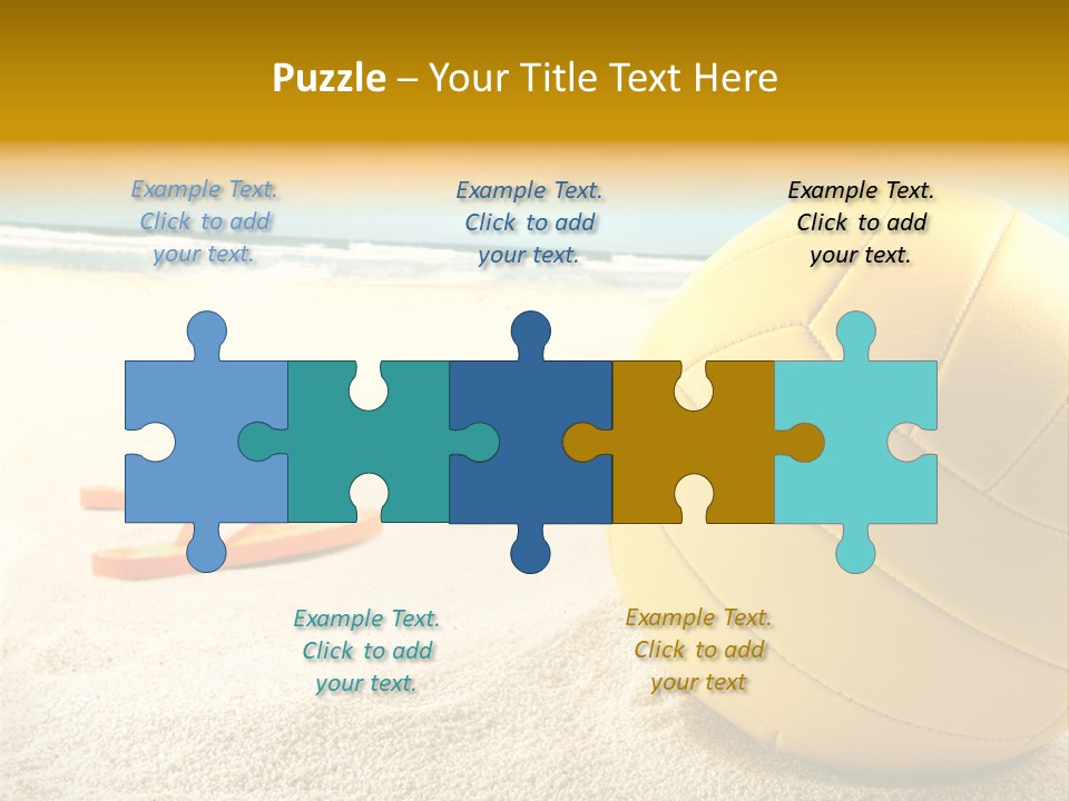 Gear Desert Play PowerPoint Template