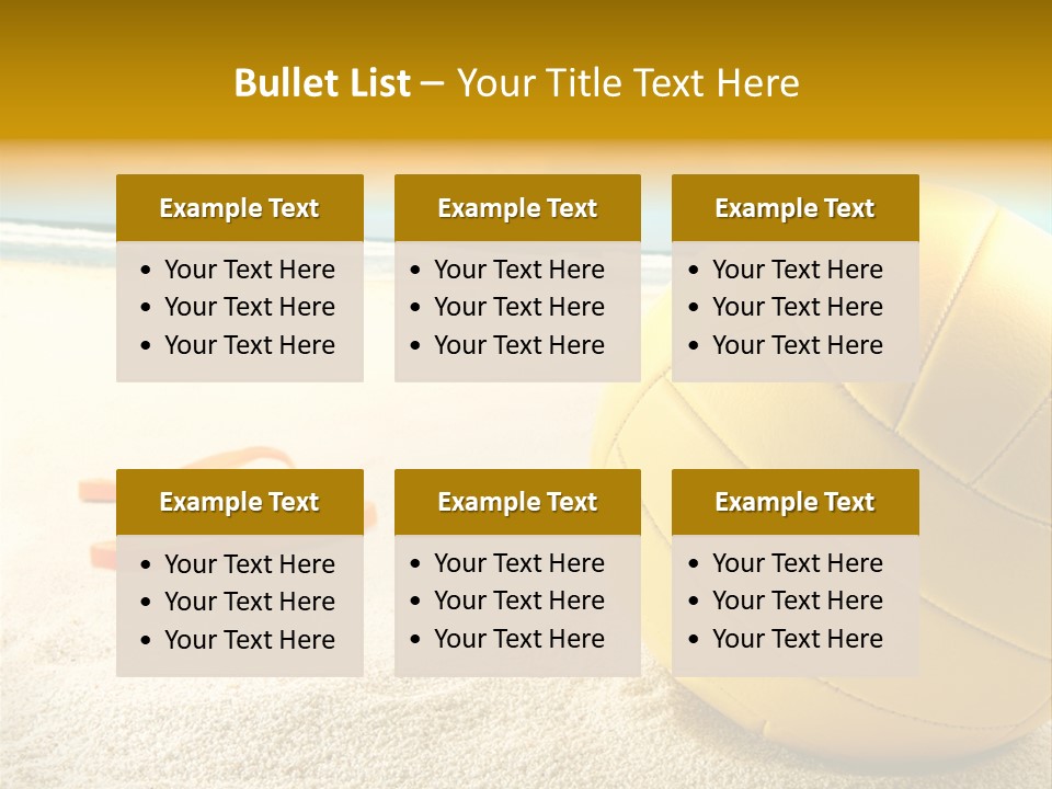 Gear Desert Play PowerPoint Template