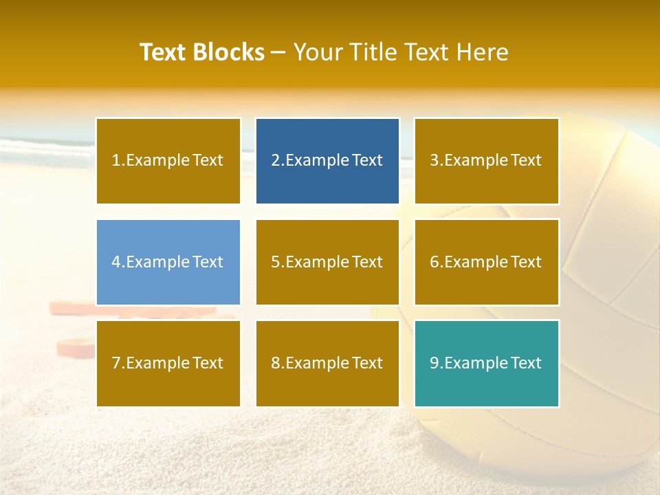 Gear Desert Play PowerPoint Template