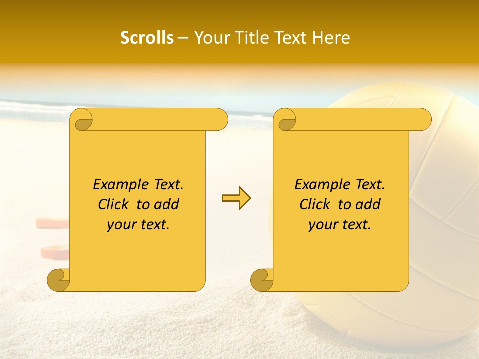 Gear Desert Play PowerPoint Template