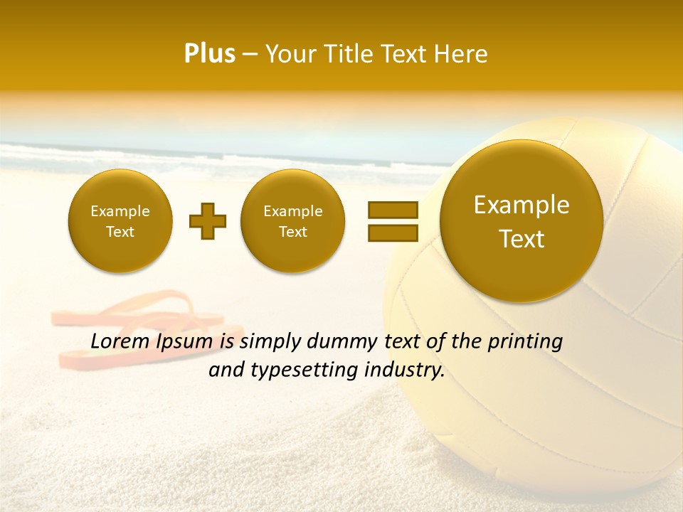 Gear Desert Play PowerPoint Template