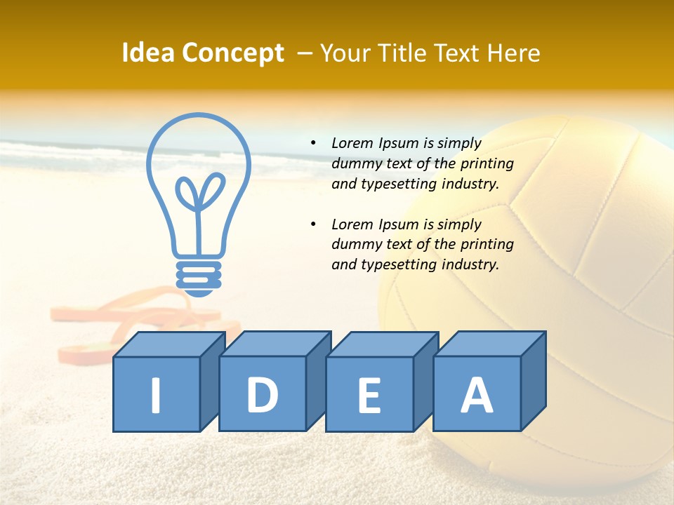 Gear Desert Play PowerPoint Template