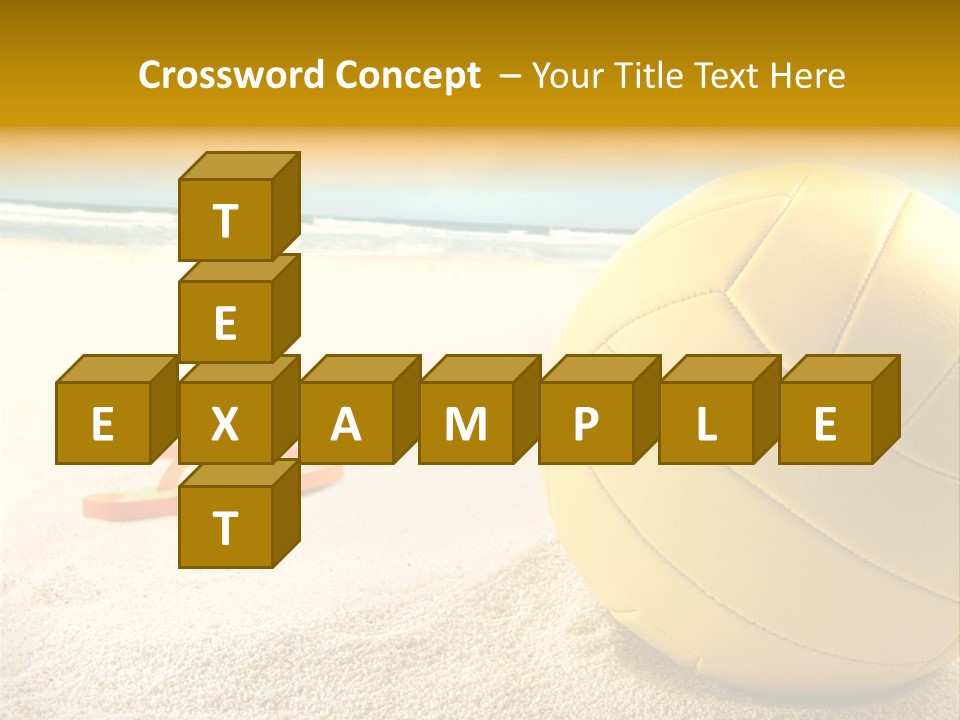 Gear Desert Play PowerPoint Template