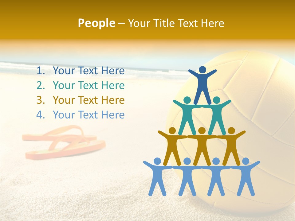 Gear Desert Play PowerPoint Template