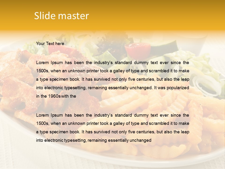 Ketchup Grilled Beef PowerPoint Template