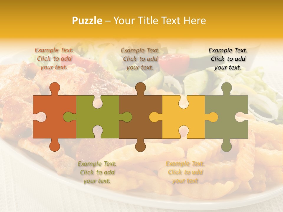 Ketchup Grilled Beef PowerPoint Template