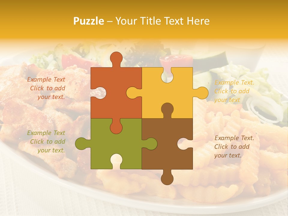 Ketchup Grilled Beef PowerPoint Template