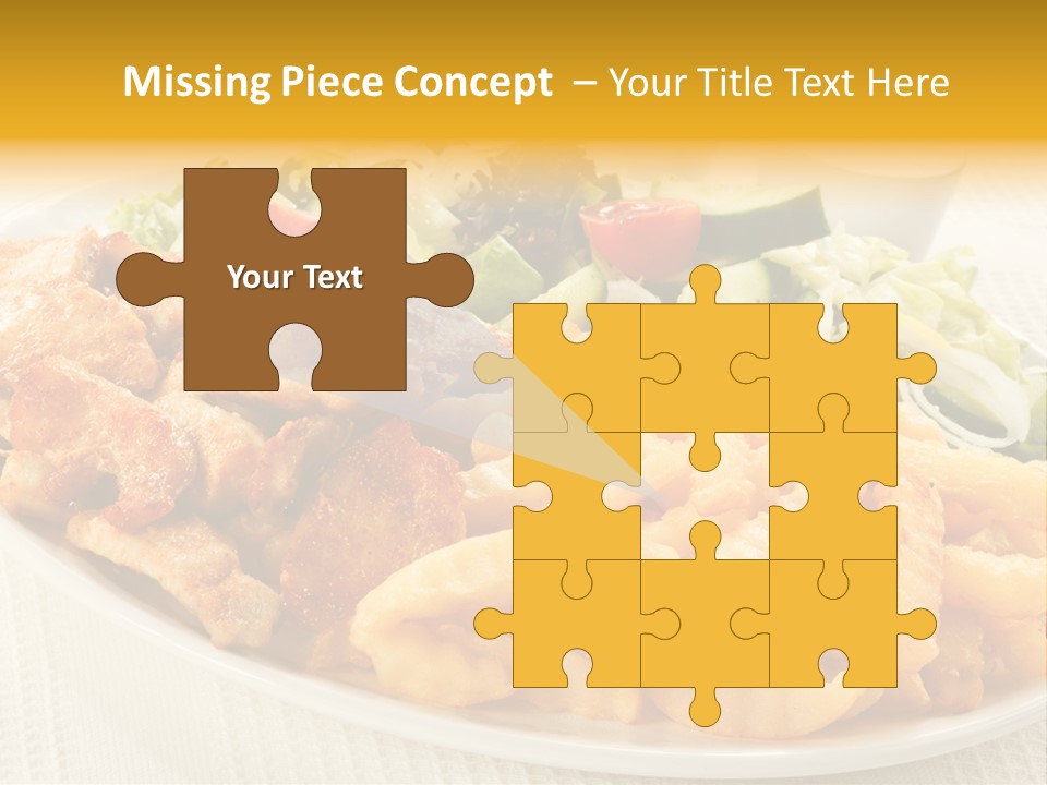 Ketchup Grilled Beef PowerPoint Template