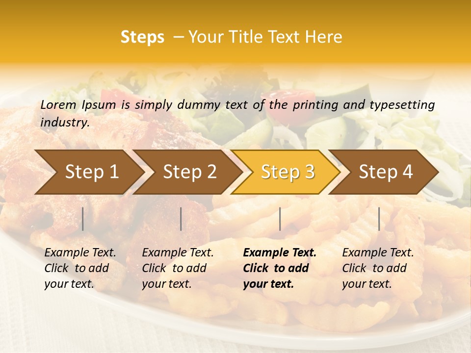 Ketchup Grilled Beef PowerPoint Template